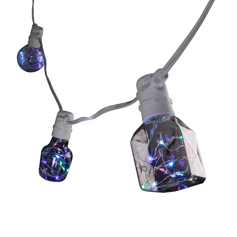 Feit String Lights LED Mix N Match Socket String Light Strand Clear 10 ft. 5 lights