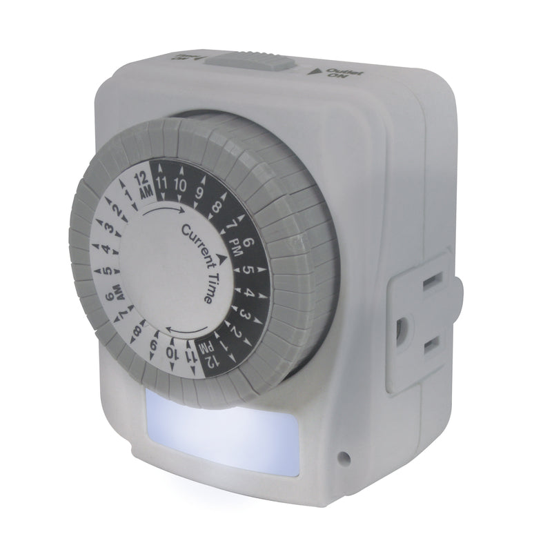 Prime Indoor Mechanical Timer 125 V White