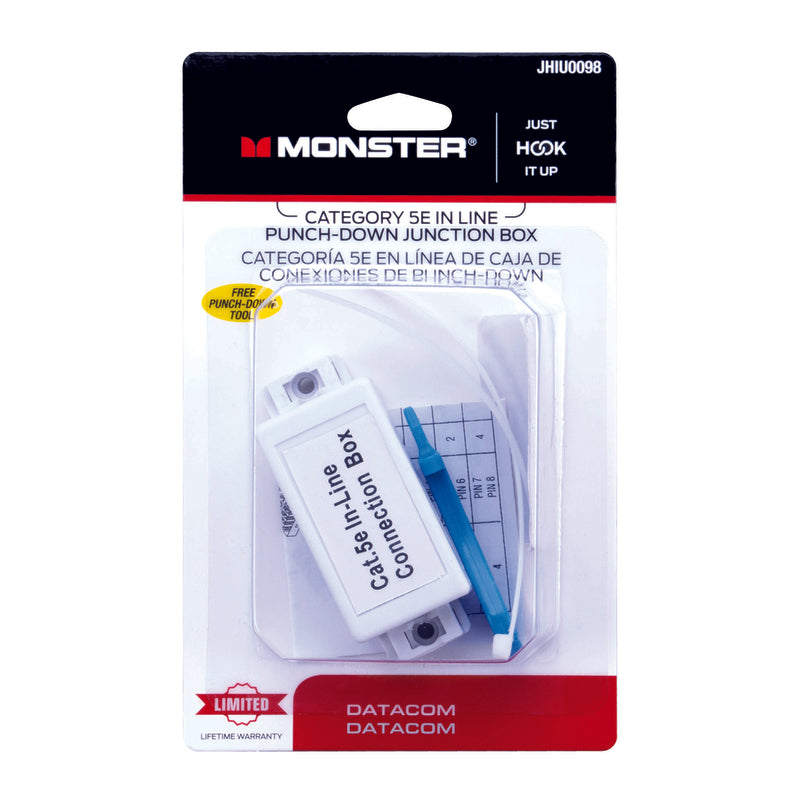 Monster Just Hook It Up Category 5E In-line Adapter 1 pk