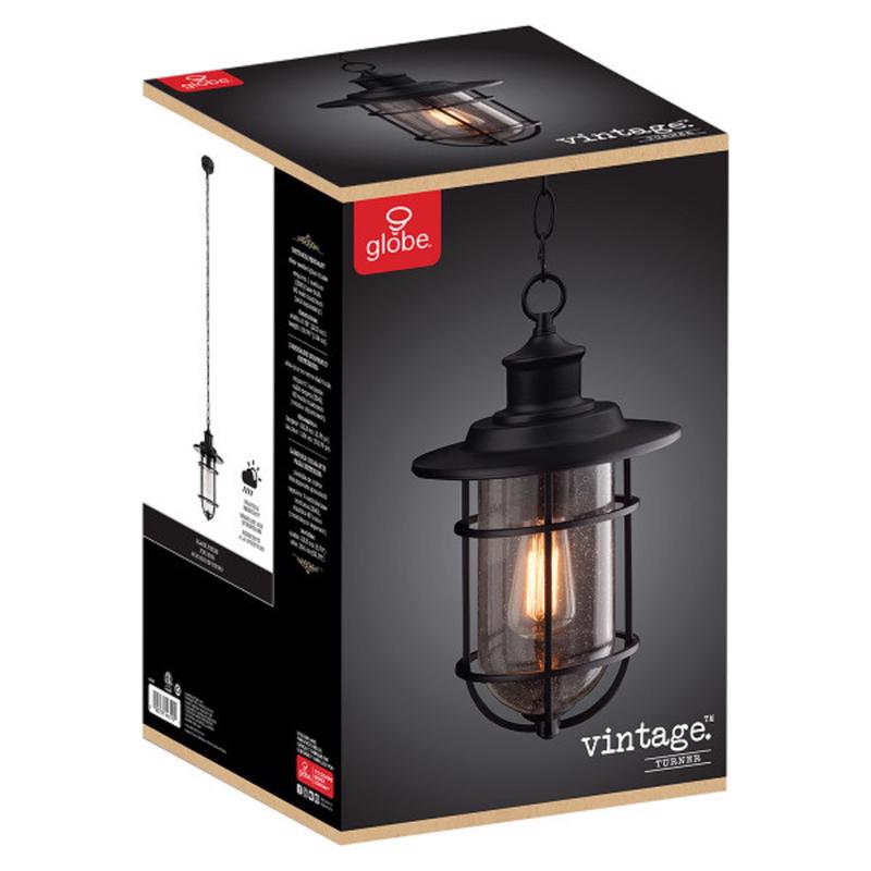 Globe Electric Turner Matte Black 1 lights Pendant Light