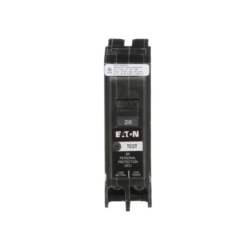Eaton 20 amps Ground Fault Single Pole Circuit Breaker