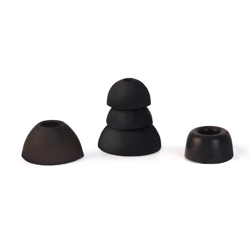 Plugfones Sovereign Duo 22 dB Nylon/Silicone/Soft Foam True Wireless Earplugs Black/Red 2 pair