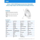 Feit Enhance White 7.5 in. W Aluminum LED Dimmable Recessed Downlight 14.3 W
