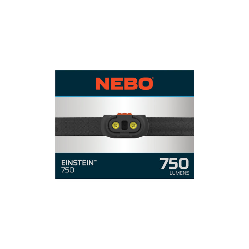NEBO Einstein 750 lm Gray LED Head Lamp AA Battery
