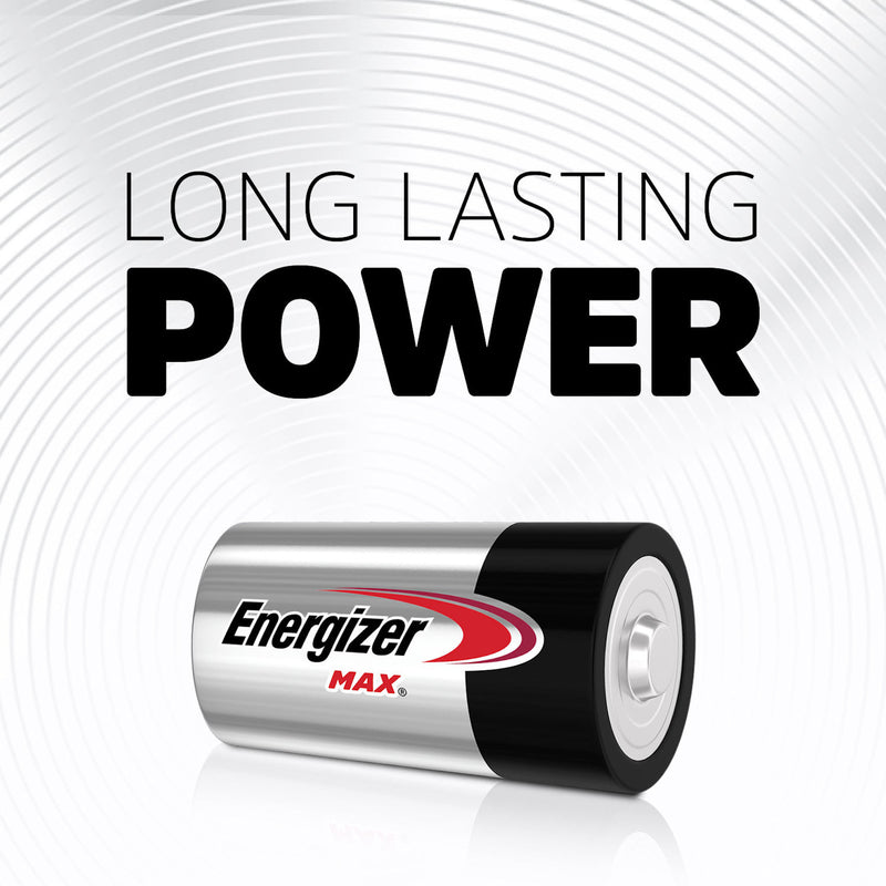 Energizer Max D Alkaline Batteries 8 pk Carded