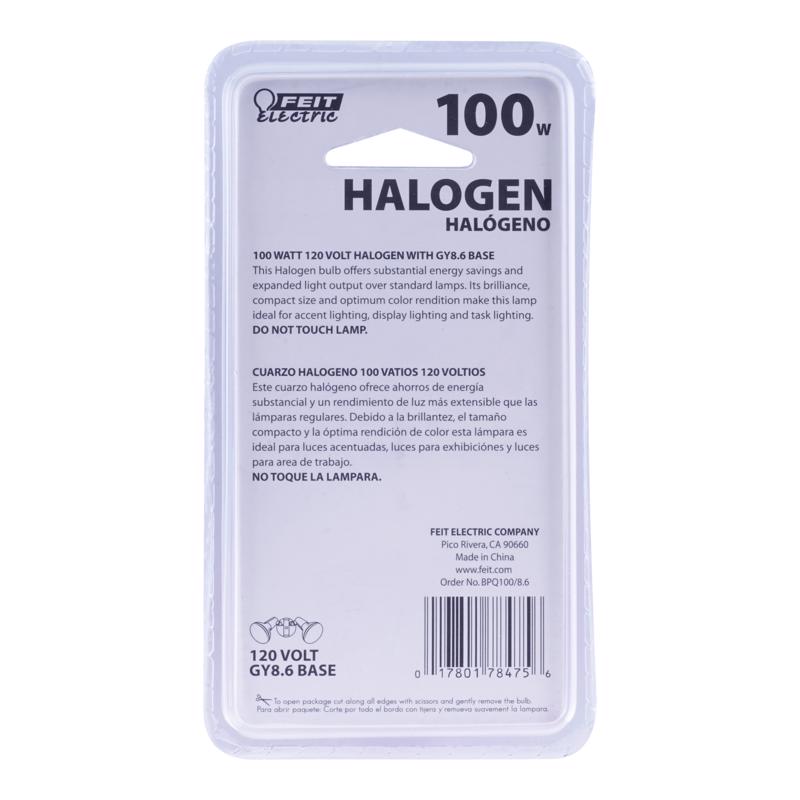 Feit 100 W T4 Tubular Halogen Bulb 1600 lm Warm White 1 pk