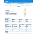 Feit Smart Home CA10 (Flame Tip) E12 (Candelabra) Smart-Enabled LED Bulb Soft White 40 Watt Equivale