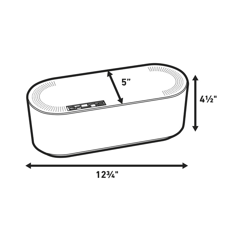D-Line 12.75 in. L White ABS Cable Organizer Box