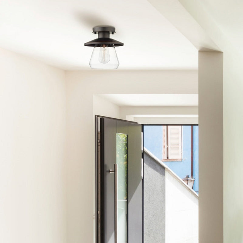 Globe Electric Nate 8.14 in. H X 8 in. W X 8 in. L Oil Rubbed Bronze Ceiling Light