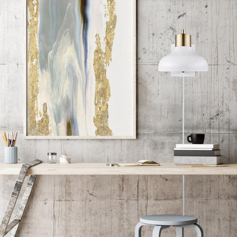 Globe Electric Berkeley 1-Light Polished Brass Wall Sconce
