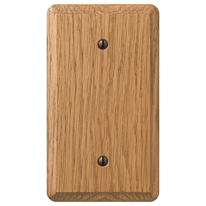 WALL PLT BLNK LGT OAK 3"