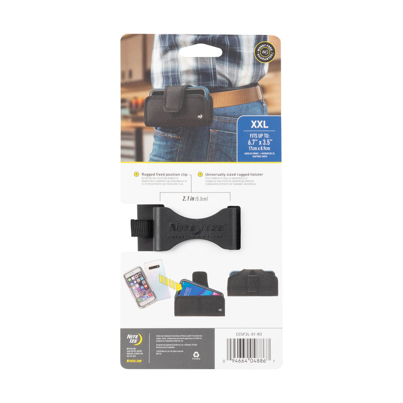 Nite Ize Fits All Black Horizontal Cell Phone Holder For All Smartphones