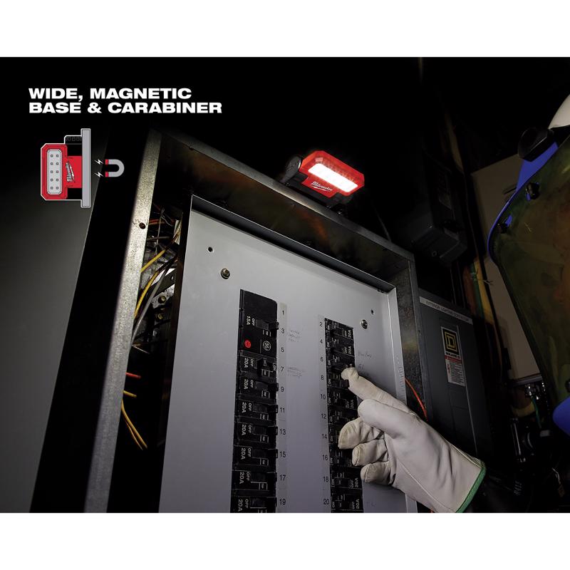 Milwaukee 550 lm Black/Red LED Work Light