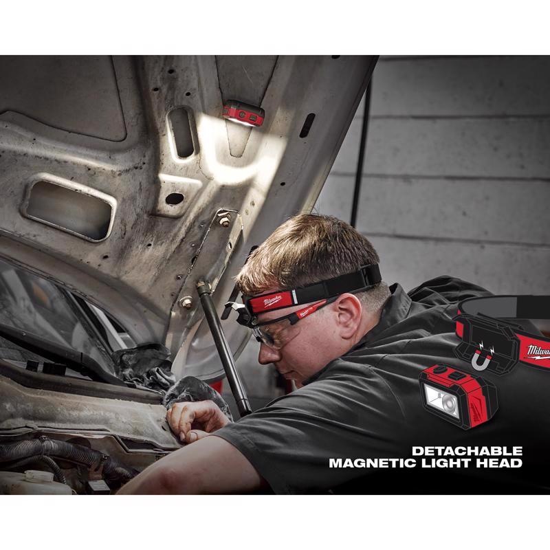 Milwaukee 450 lm Black/Red LED Tactical Headlamp