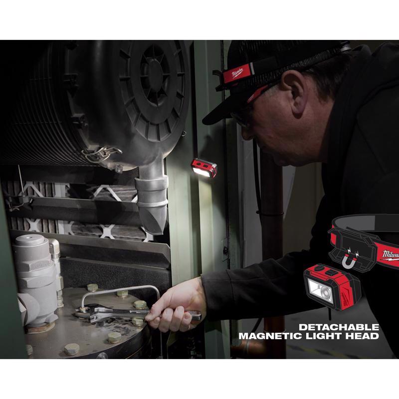 Milwaukee 450 lm Black/Red LED Tactical Headlamp