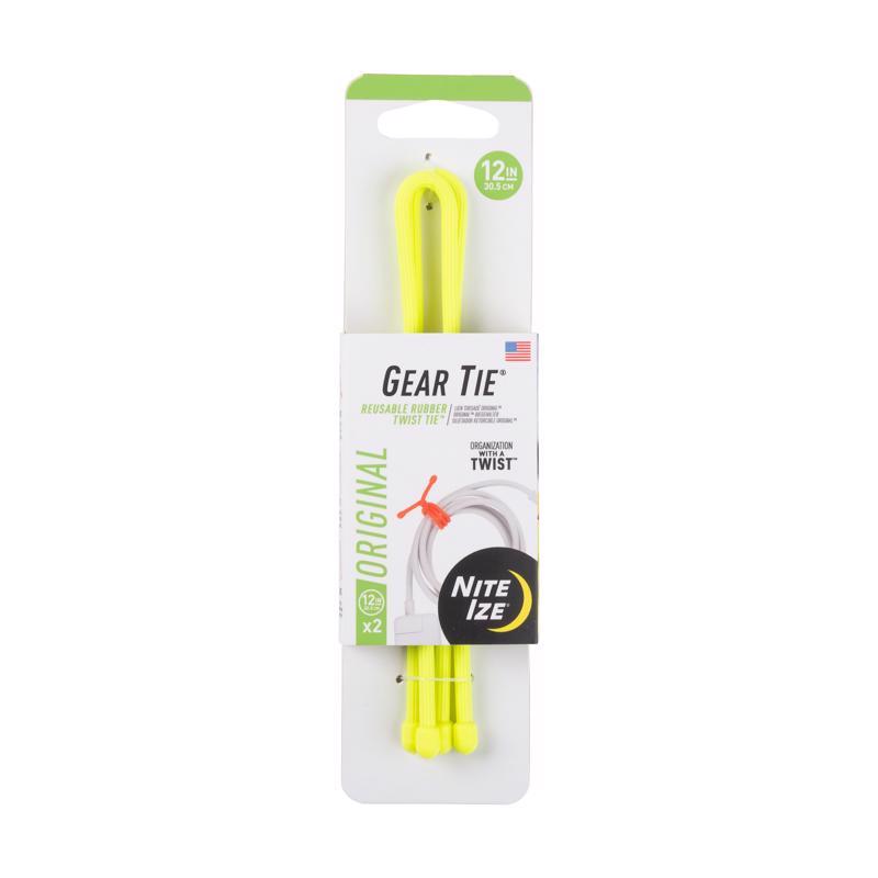 TWIST TIES YLW 12" 2PK