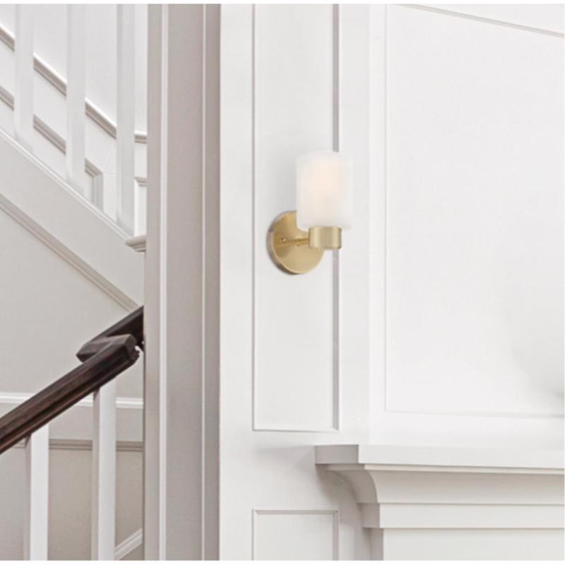 Westinghouse Sylvestre 1-Light Champagne Brass Wall Sconce
