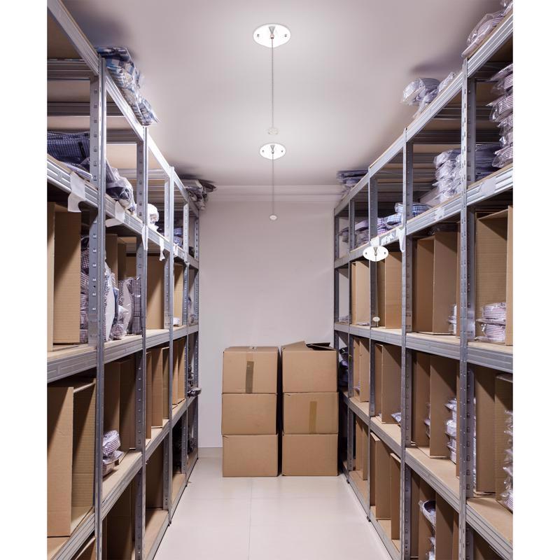 ETI 1.76 in. H X 4.72 in. W X 4.72 in. L White Ceiling Light
