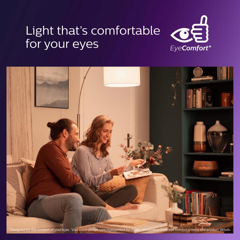 Philips A19 E26 (Medium) LED Bulb Soft White 60 Watt Equivalence 2 pk