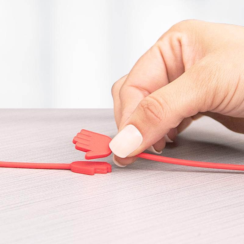 As Seen On TV Ruby Holding Hands Reusable Magnet Ties Silicone 8 pk