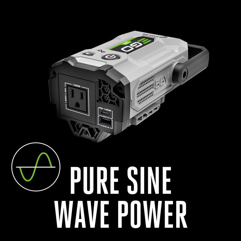EGO Power+ Nexus Escape 180 W 120 V Battery Portable Inverter Sine Wave Tool Only