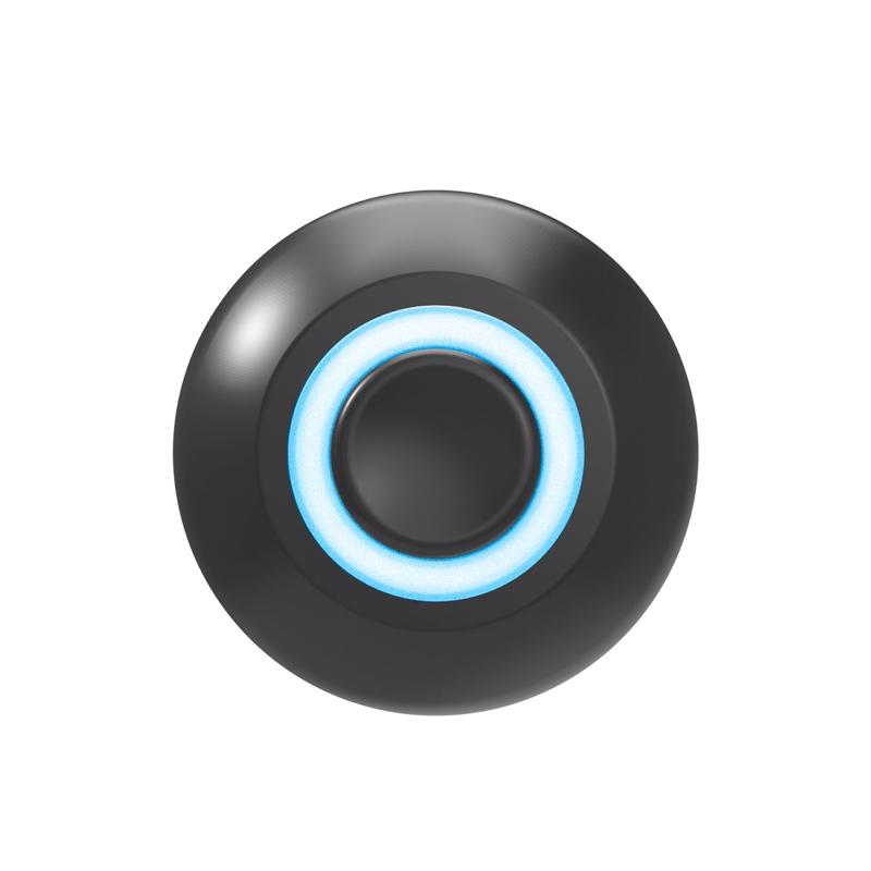 PUSHBUTN DOORBELL WR BLK