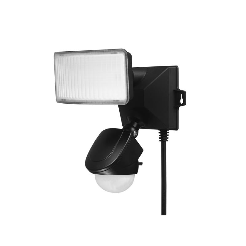 Globe Electric Motion-Sensing Plug-In LED Black Security Light