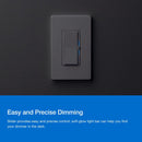 Lutron Diva 3-Way Smart-Enabled Dimmer and Remote White 1 pk