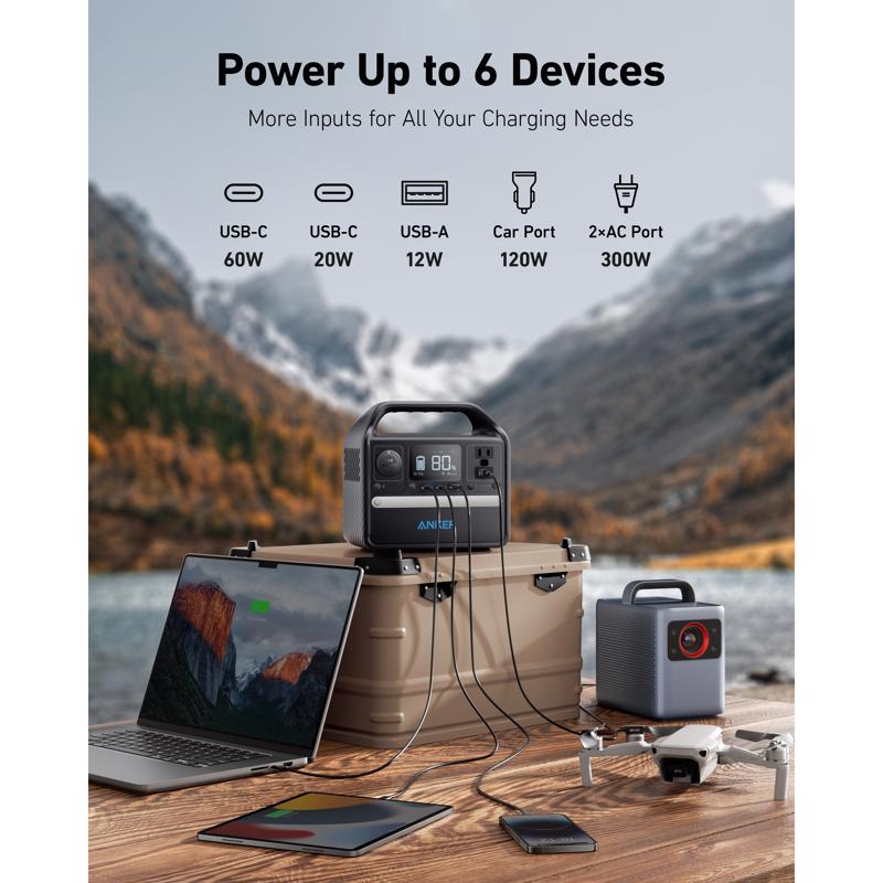 Anker 300 W Solar and Battery Portable Power Station