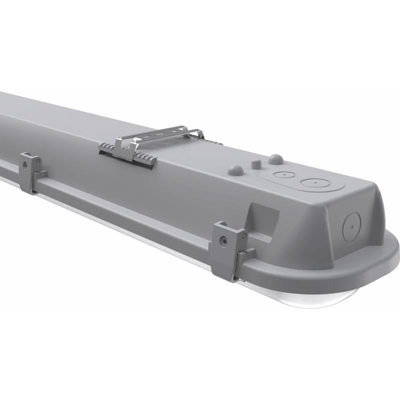 Lithonia Lighting 3.8 in. H X 5.4 in. W X 50.3 in. L Matte Gray Vaporite Light Fixture