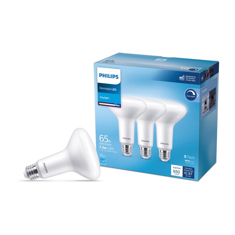 PH LED BR30 DL 65W 3PK