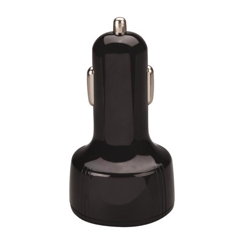 USB CAR CHARGER PVC BLK