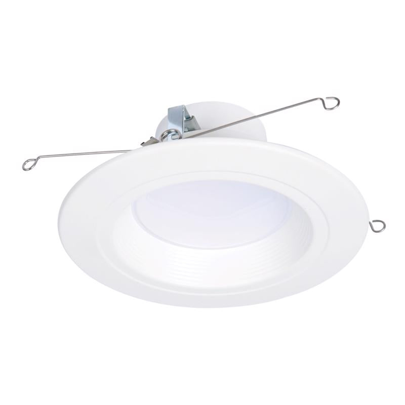 Halo  Retrofit Series Matte White 5/6 in. W LED Dimmable Recessed Downlight 90 W