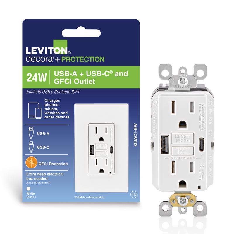 OUTLET&USB CHGR 125V