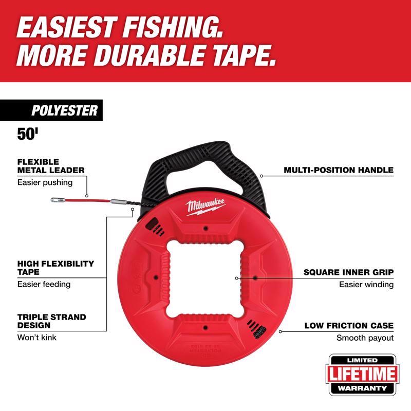 Milwaukee 50 ft. L Poly Fish Tape 1 pk