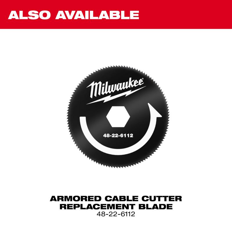 Milwaukee 7.41 in. L Black/Red Cable Cutter