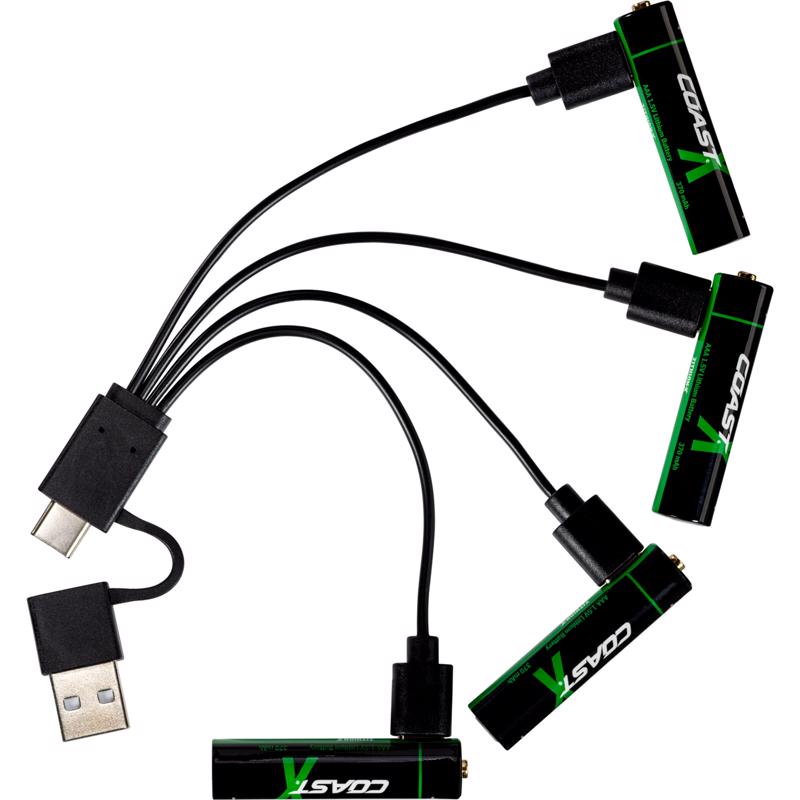 Coast AAA Lithium Batteries 4 pk Display