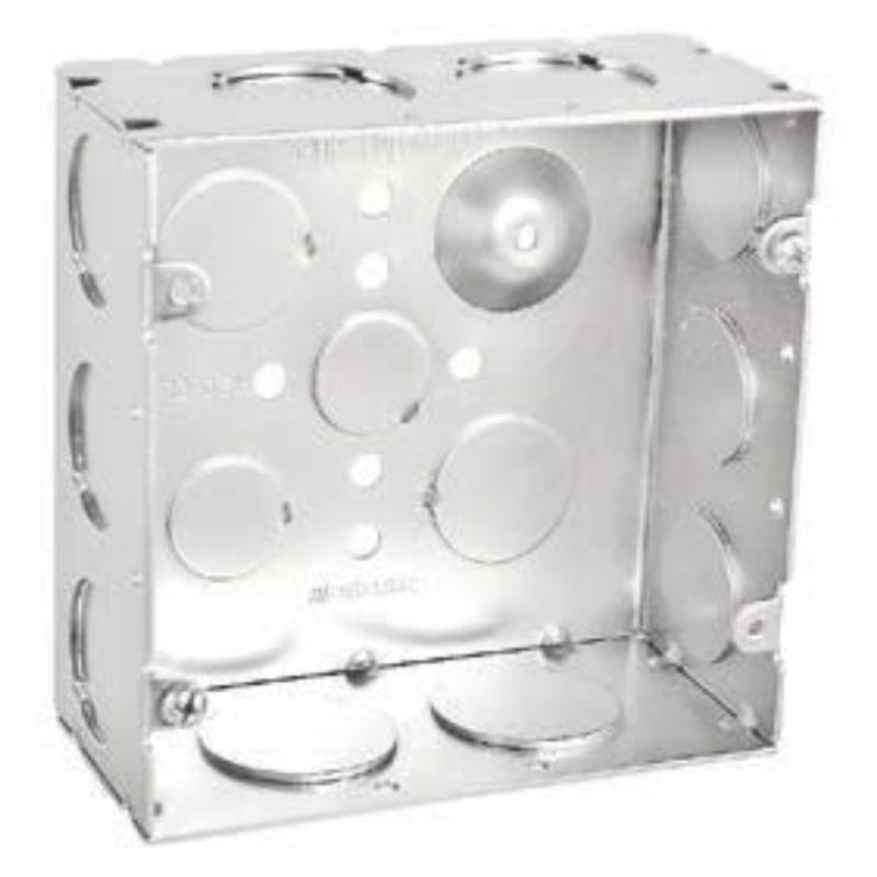 ELCTRC BX STL SQR SLV 4"