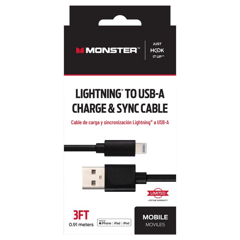 CRG/SYN CB LTNG/USB A 3'