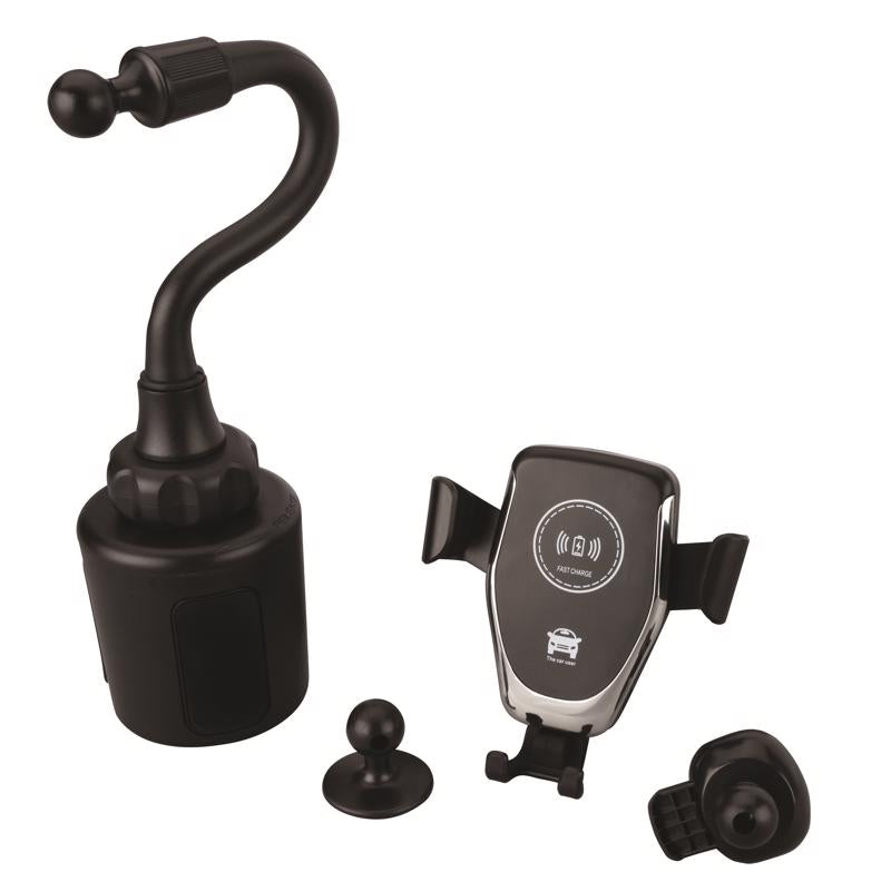 Monster Just Hook It Up Black Dashboard Wireless Charger and Phone Holder For Universal