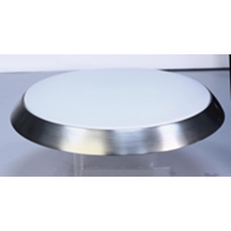 Feit 3 in. H X 11 in. W X 11 in. L Brushed Nickel White Ceiling Fixture