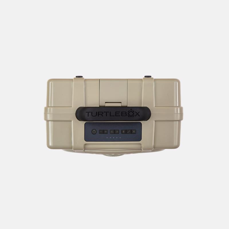 Turtlebox Original Gen 3: Portable Outdoor Bluetooth Speaker – Ultra-Loud (120dB), Waterproof (IP67), Rugged, Impact-Resistant, 3-Day Battery | Party Mode: Unlimited Pairing for Stereo Sound, Tan