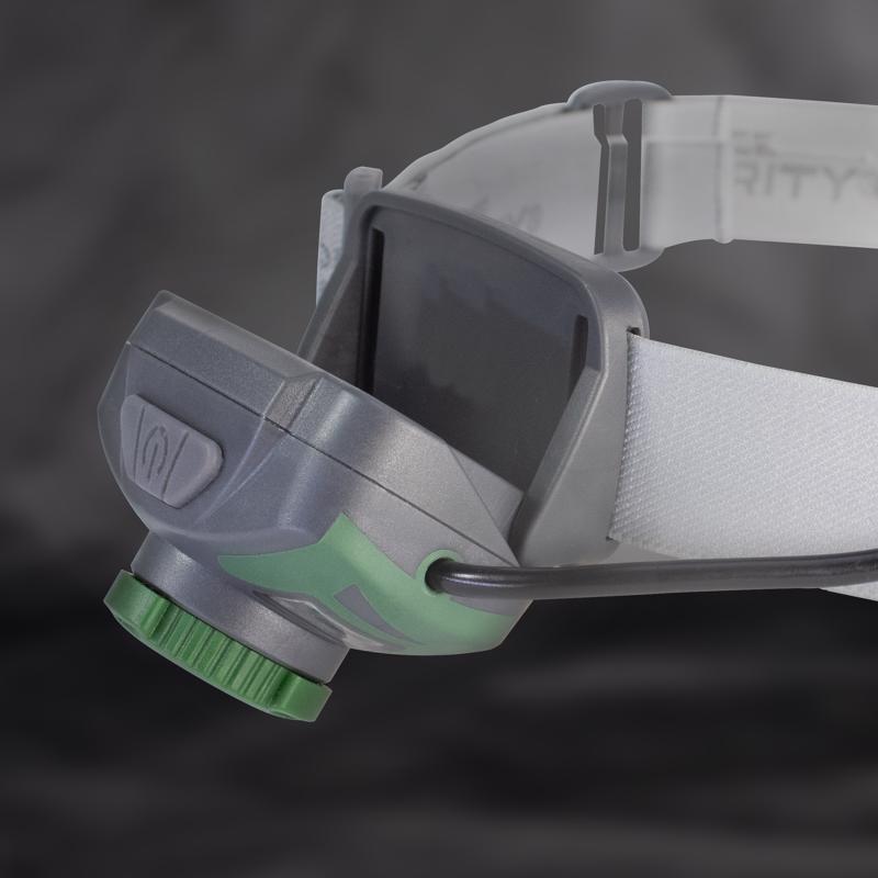 Police Security 550 lm Gray/Green LED Head Lamp AAA Battery