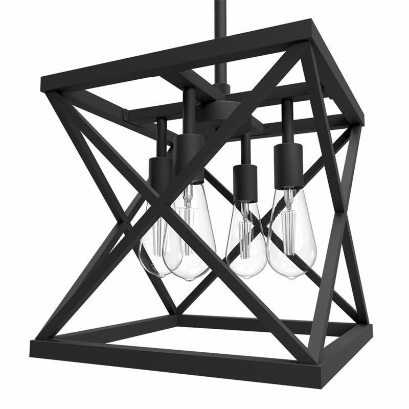Feit Matte Black 4 lights Pendant Light