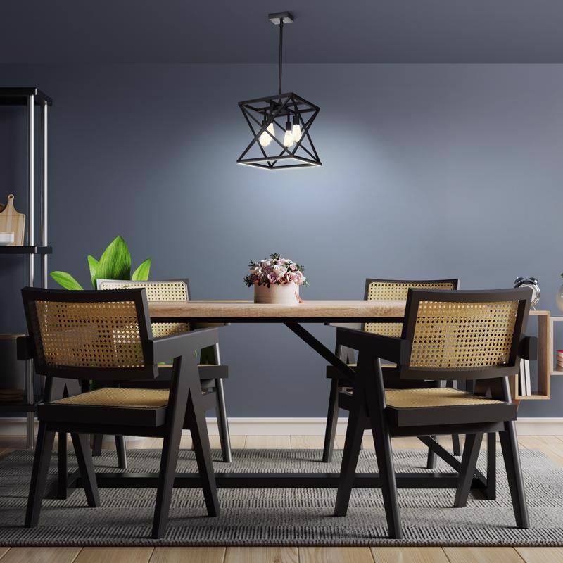 Feit Matte Black 4 lights Pendant Light