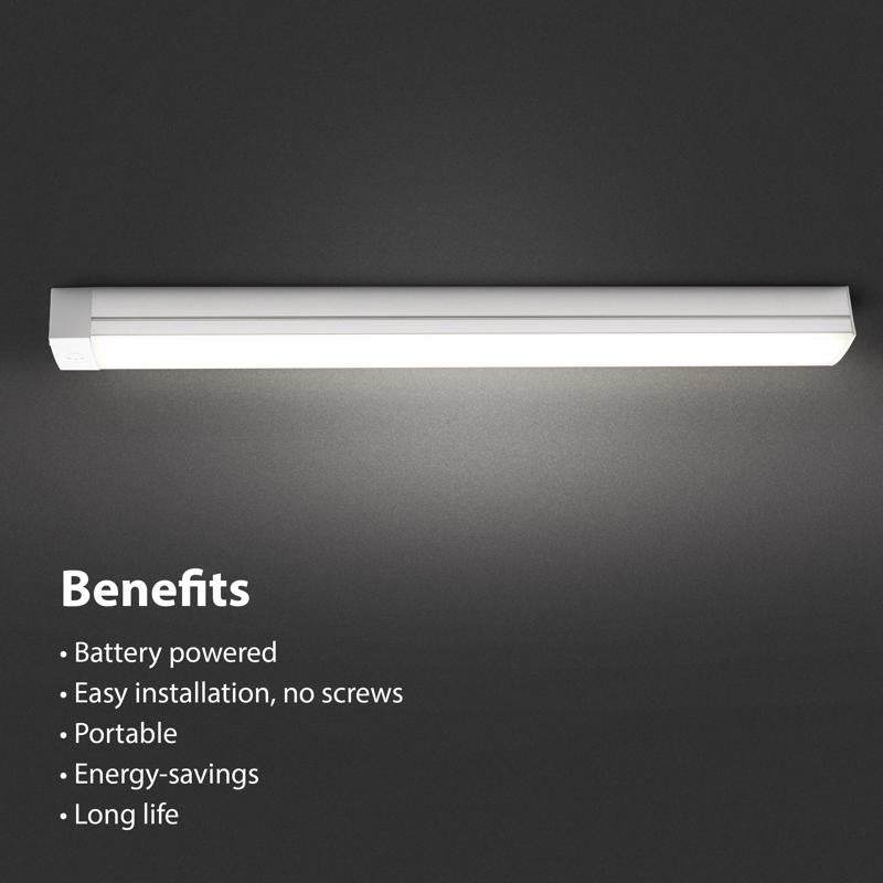 Feit 14.5 in. L White Battery Powered LED Under Cabinet Light Strip 290 lm