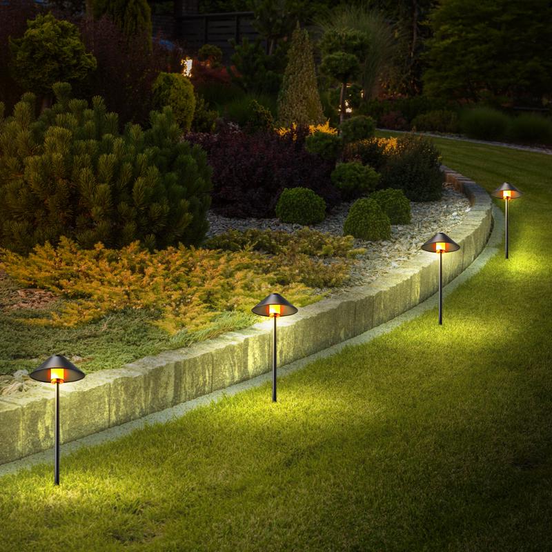 Feit Plug In/Remote 6 W LED Smart-Enabled Pathway Light 4 pk