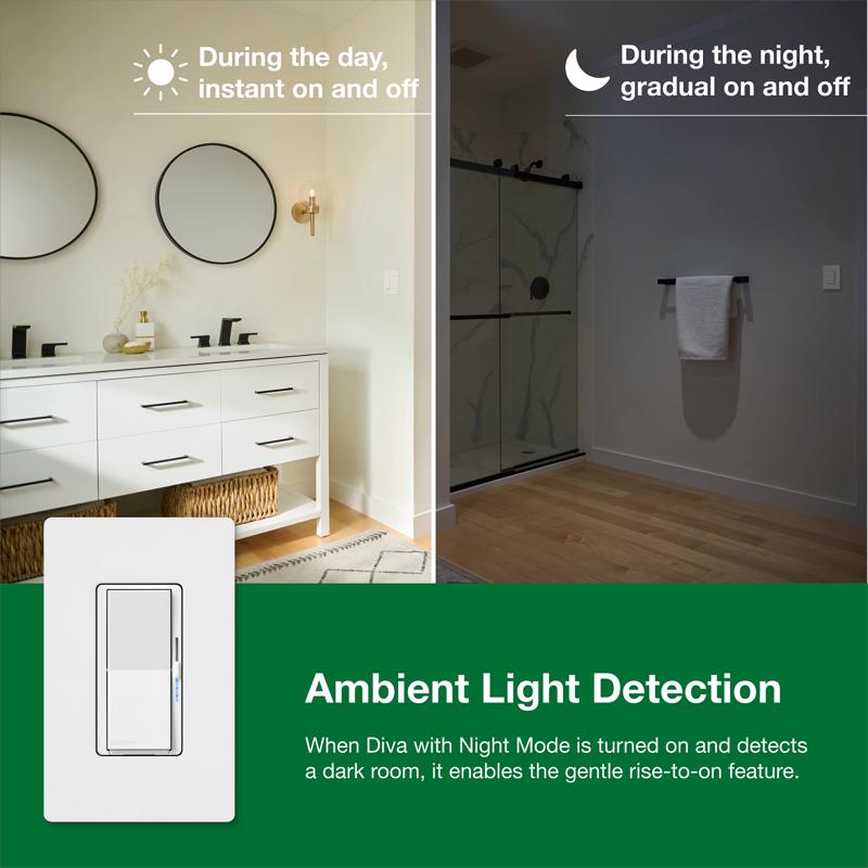 Lutron White 150 W 3-Way Dimmer Switch 1 pk