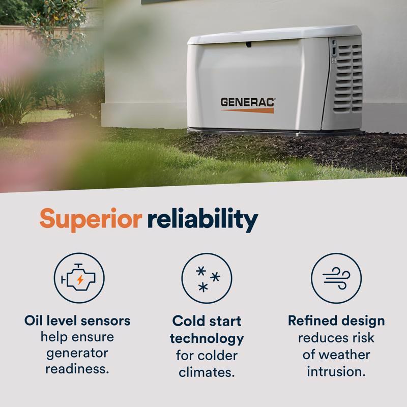 Generac 24000 kW Home Standby Generator Includes 200 amp ats