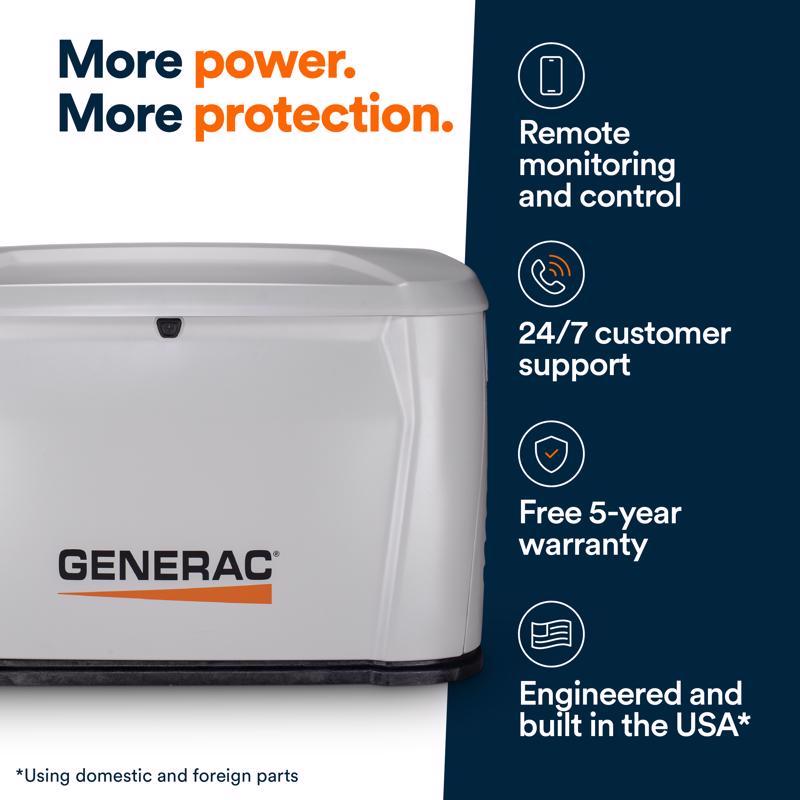 Generac 26000 kW Home Standby Generator Includes 200 amp ats